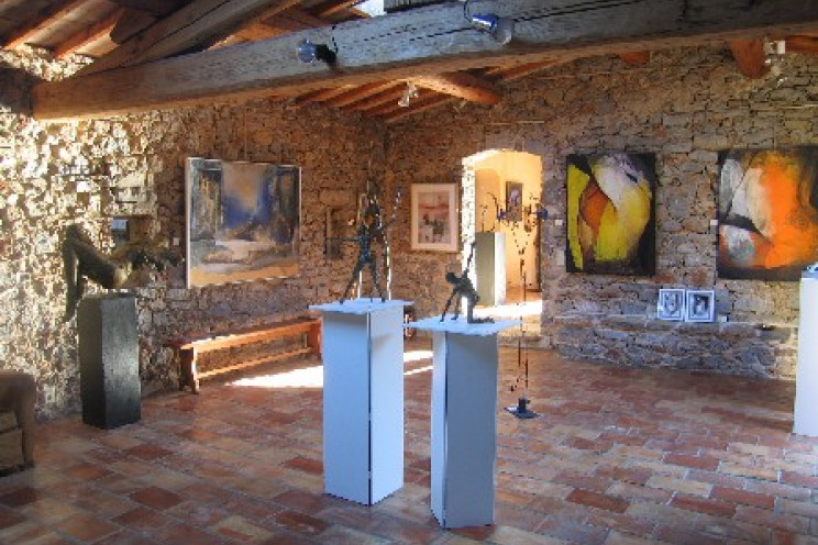 The exhibition rooms