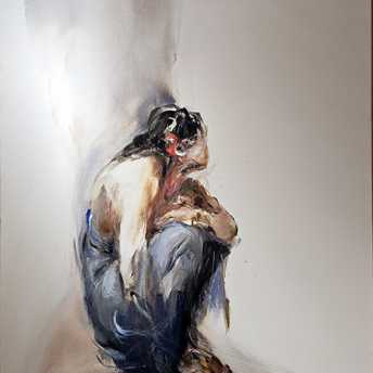 Fille assise