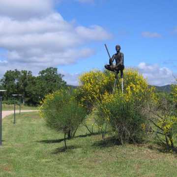 The sculpture garden