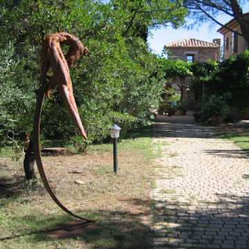 The sculpture garden