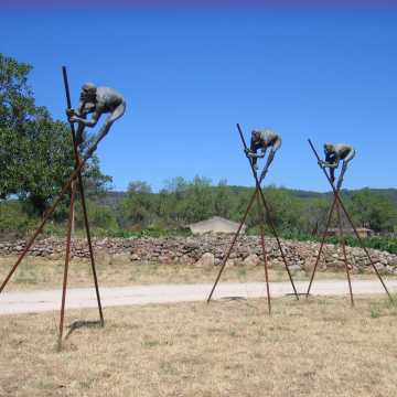 The sculpture garden